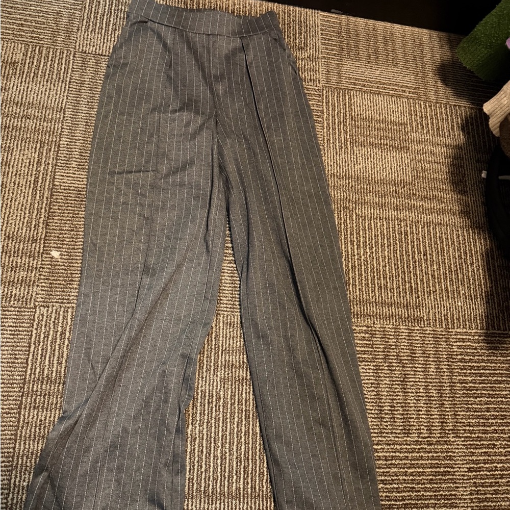 H&M Charcoal Pinstripe Pants